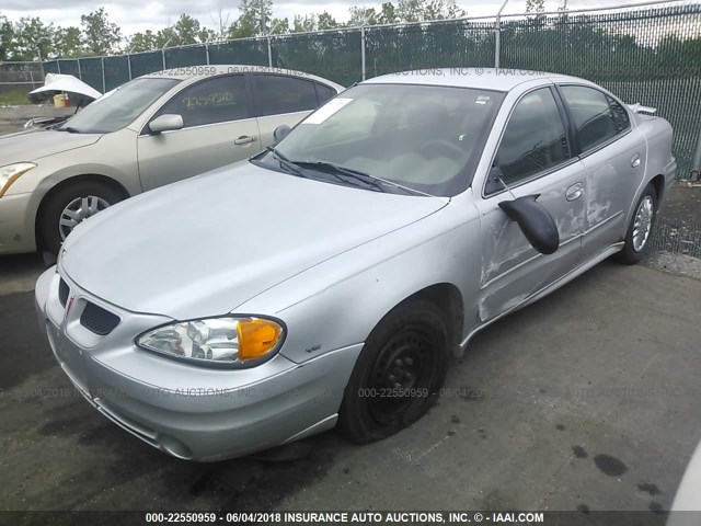 1G2NE52E45M222557 - 2005 PONTIAC GRAND AM SE SILVER photo 2