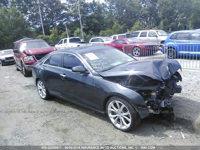 1G6AE5S38E0168845 - 2014 CADILLAC ATS PREMIUM GRAY photo 1