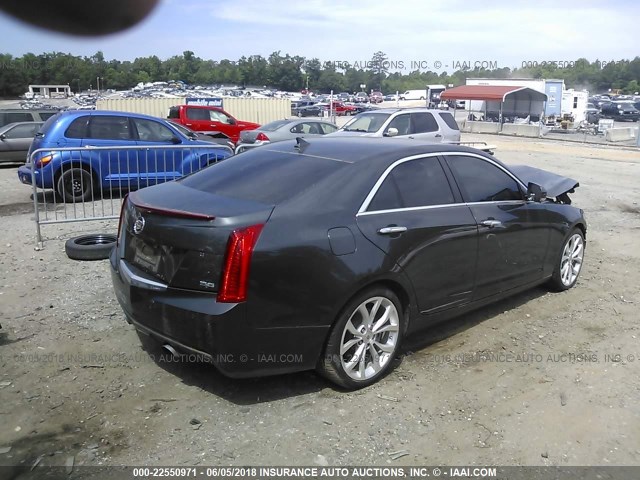 1G6AE5S38E0168845 - 2014 CADILLAC ATS PREMIUM GRAY photo 4