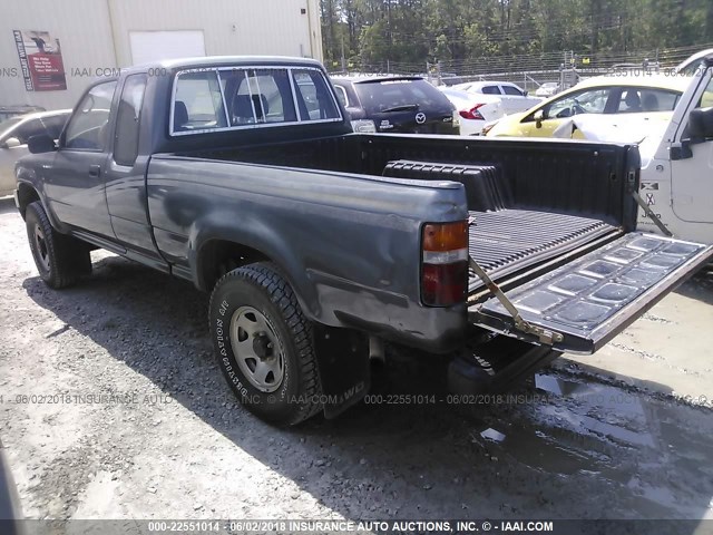 JT4RN13P3P6049143 - 1993 TOYOTA PICKUP 1/2 TON EXTRA LONG WHEELBASE DX GRAY photo 3