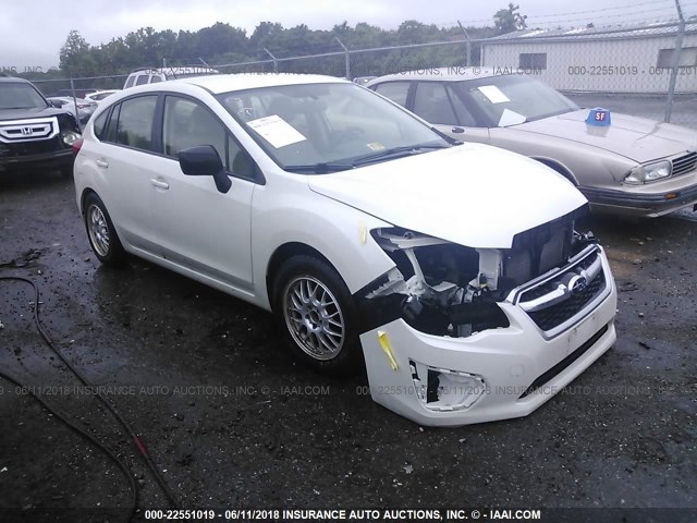 JF1GPAA66E8297230 - 2014 SUBARU IMPREZA WHITE photo 1