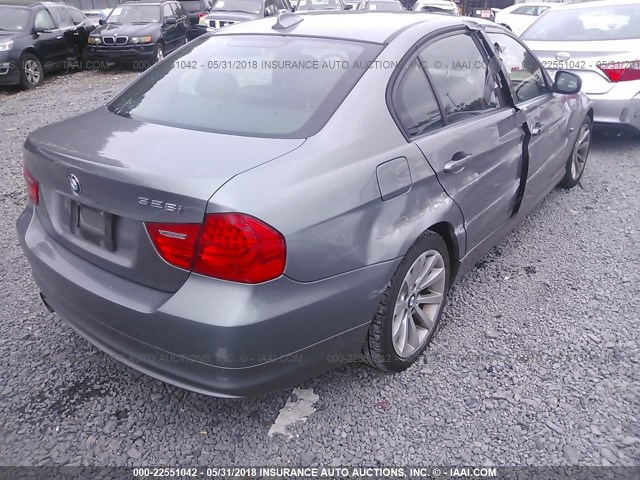 WBAPK5C54BA811243 - 2011 BMW 328 XI SULEV GRAY photo 4