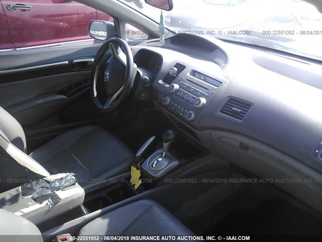 19XFA1F99BE022091 - 2011 HONDA CIVIC EXL GRAY photo 5