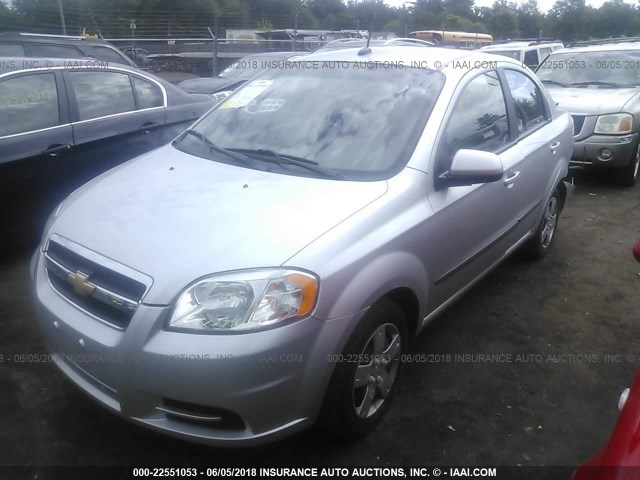 KL1TD5DEXBB188884 - 2011 CHEVROLET AVEO LS/LT 银色 照片 2