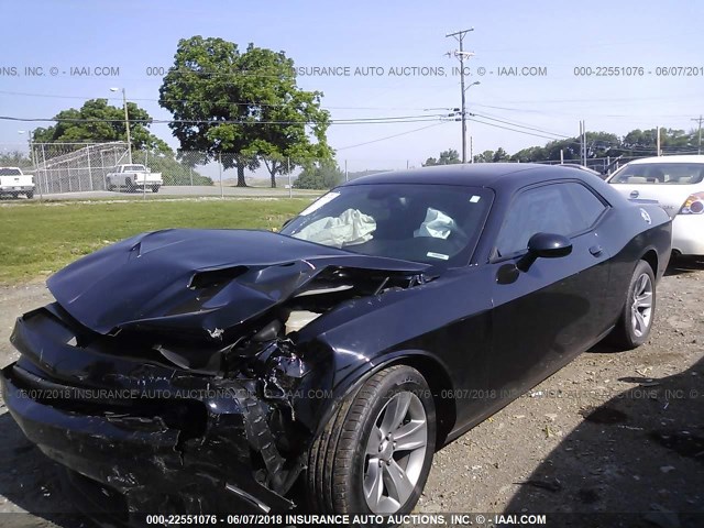 2C3CDZAG5GH325948 - 2016 DODGE CHALLENGER SXT BLACK photo 2