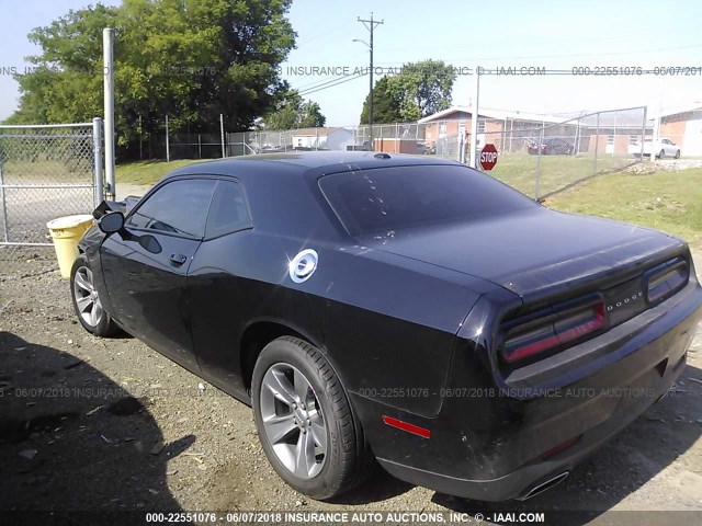 2C3CDZAG5GH325948 - 2016 DODGE CHALLENGER SXT BLACK photo 3