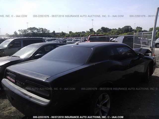 2C3CDZAG5GH325948 - 2016 DODGE CHALLENGER SXT BLACK photo 4