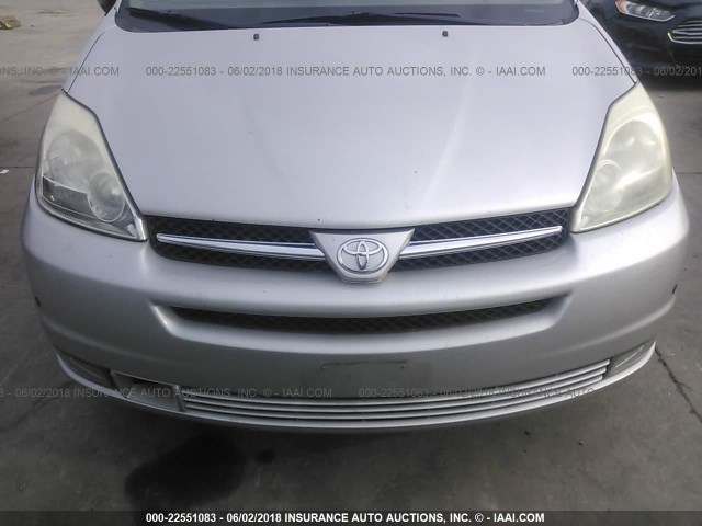 5TDBA22C14S004845 - 2004 TOYOTA SIENNA XLE/XLE LIMITED SILVER photo 6