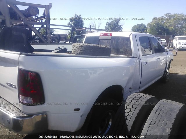 3C63RRHL2FG612962 - 2015 RAM 3500 SLT WHITE photo 4