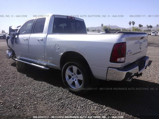 1D7RV1GT2AS197909 - 2010 DODGE RAM 1500 SILVER photo 3