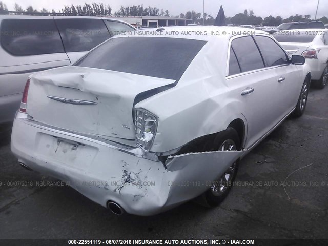 2C3CA5CG1BH582550 - 2011 CHRYSLER 300 LIMITED WHITE photo 4