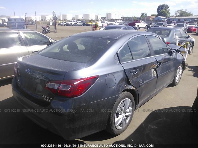 4S3BNAA6XG3047452 - 2016 SUBARU LEGACY 2.5I GRAY photo 4