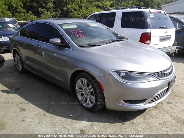 1C3CCCABXFN543135 - 2015 CHRYSLER 200 LIMITED GRAY photo 1