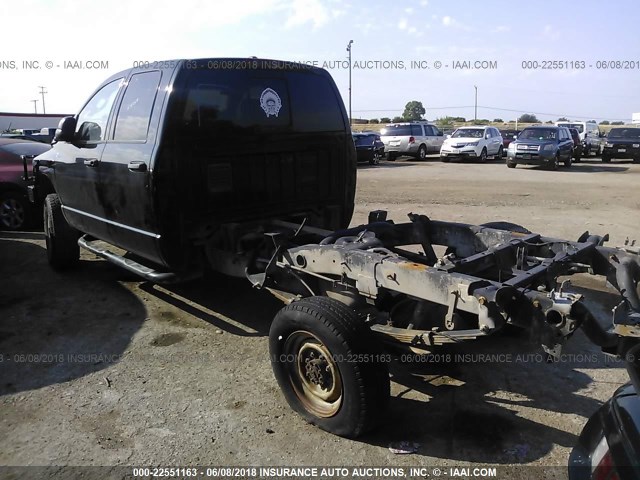 1D7KS28C16J133453 - 2006 DODGE RAM 2500 ST/SLT BLACK photo 3