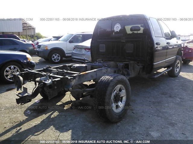 1D7KS28C16J133453 - 2006 DODGE RAM 2500 ST/SLT BLACK photo 4