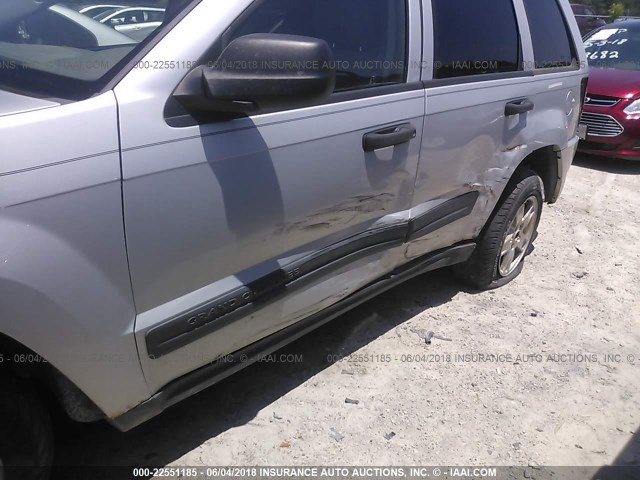1J4GR48K96C349774 - 2006 JEEP GRAND CHEROKEE LAREDO/COLUMBIA/FREEDOM 银色 照片 6