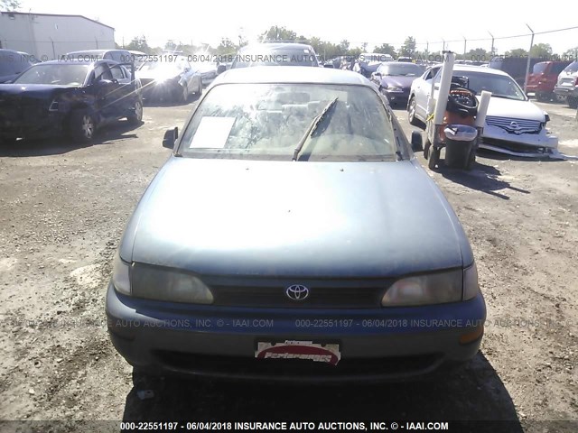 2T1AE09B2RC082164 - 1994 TOYOTA COROLLA LE/DX BLUE photo 6