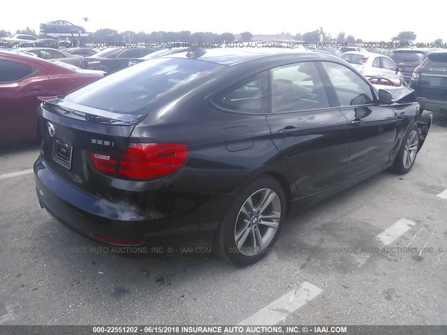 WBA3X5C56FD562335 - 2015 BMW 328 XIGT BLACK photo 4
