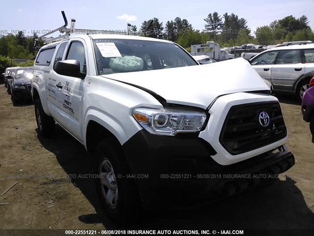 5TFRX5GN0GX058113 - 2016 TOYOTA TACOMA ACCESS CAB/SR/SR5 WHITE photo 1