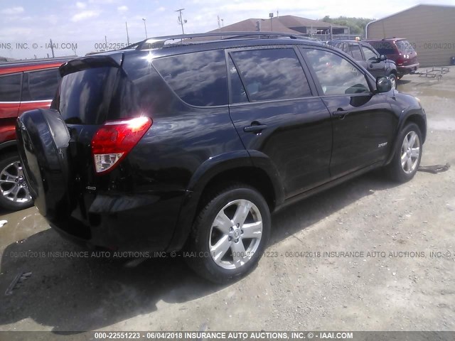 JTMBD32V775102044 - 2007 TOYOTA RAV4 SPORT BLACK photo 4