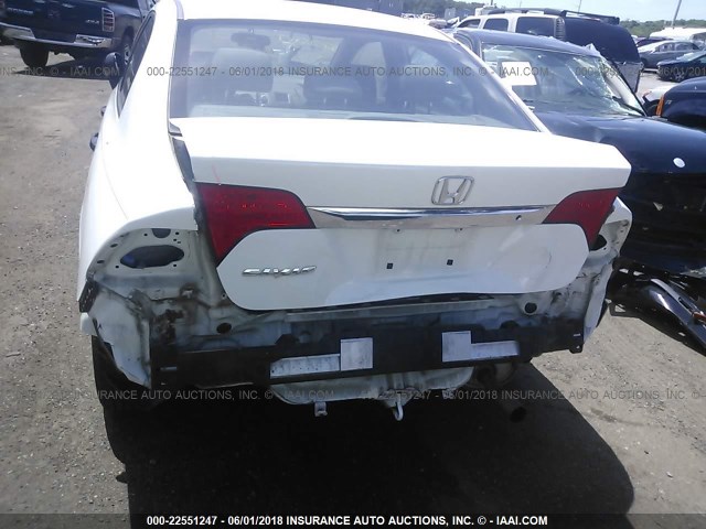 2HGFA1F39AH537205 - 2010 HONDA CIVIC VP WHITE photo 6