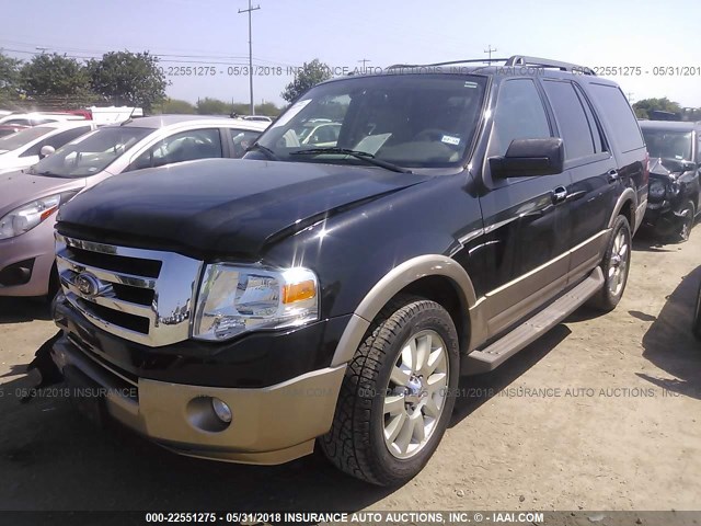 1FMJU1H53BEF42371 - 2011 FORD EXPEDITION XLT/KING RANCH BLACK photo 2