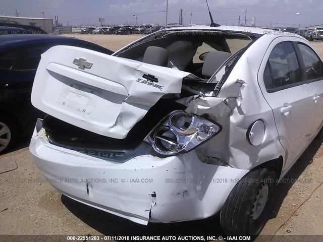 1G1JA5SH2D4165007 - 2013 CHEVROLET SONIC LS 白色 照片 6