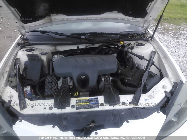 2G2WP552081167069 - 2008 PONTIAC GRAND PRIX WHITE photo 10