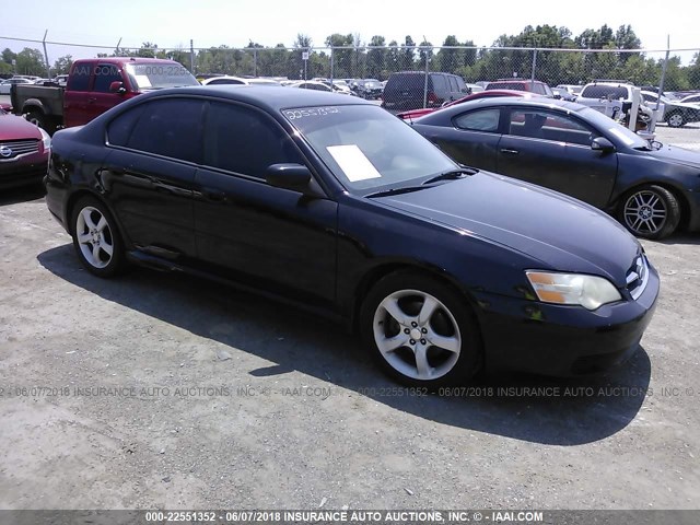 4S3BL626267218459 - 2006 SUBARU LEGACY 2.5I LIMITED BLACK photo 1