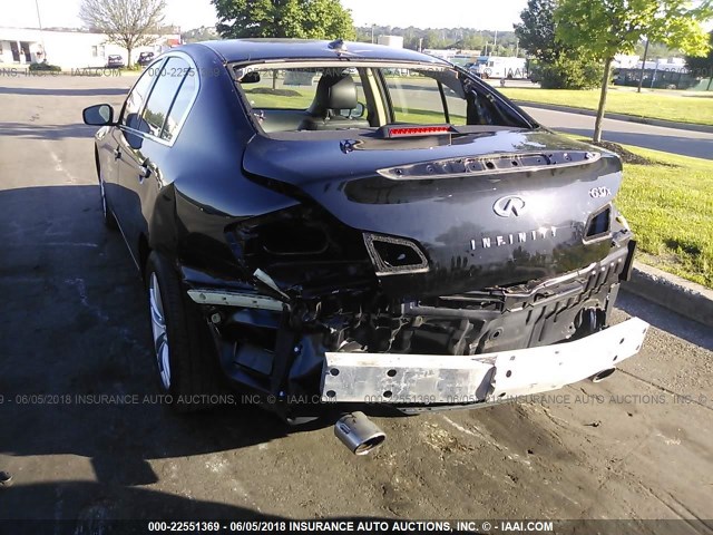 JN1CV6AR1DM765525 - 2013 INFINITI G37 BLACK photo 6