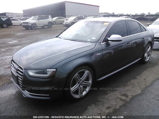 WAUBGAFL8FA069918 - 2015 AUDI S4 PREMIUM PLUS GRAY photo 2