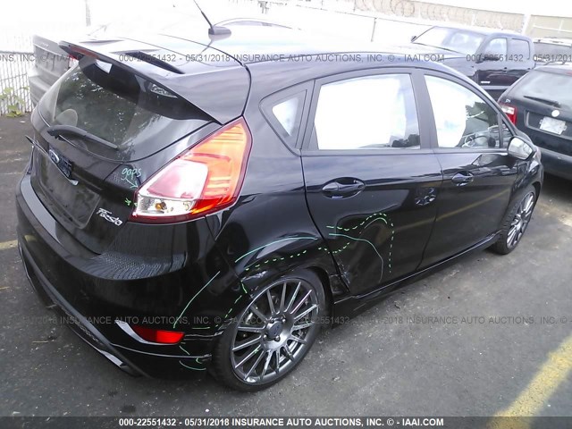 3FADP4GX9GM143744 - 2016 FORD FIESTA ST BLACK photo 4