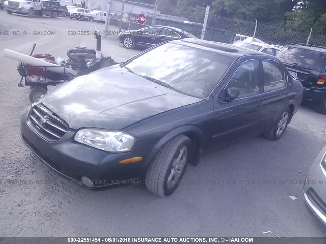 JN1CA31D1YT508858 - 2000 NISSAN MAXIMA GLE/GXE/SE GRAY photo 2