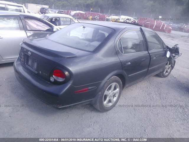 JN1CA31D1YT508858 - 2000 NISSAN MAXIMA GLE/GXE/SE GRAY photo 4