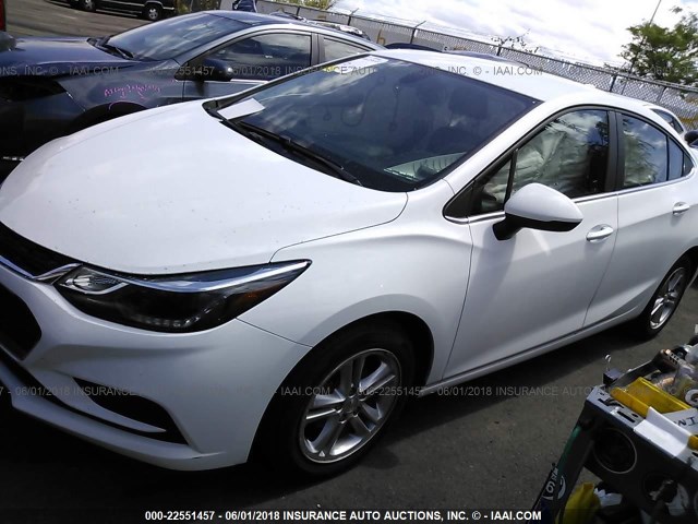 1G1BE5SM5G7299826 - 2016 CHEVROLET CRUZE LT WHITE photo 2