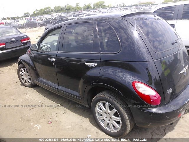 3A4FY58B26T351780 - 2006 CHRYSLER PT CRUISER TOURING BLACK photo 3