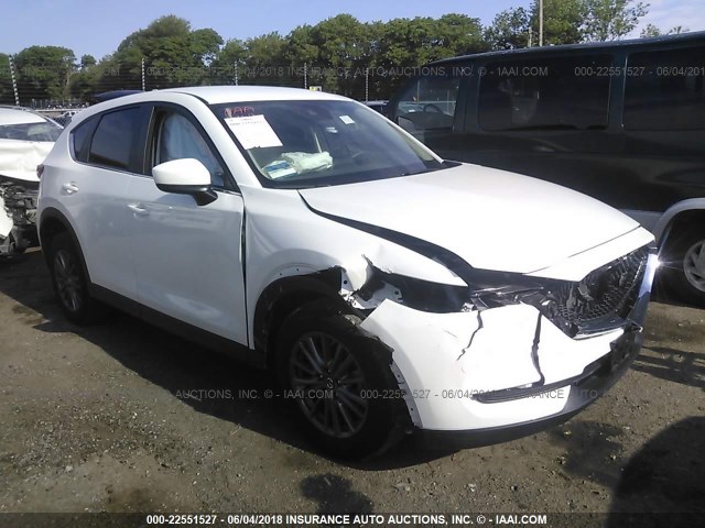 JM3KFABM3J1355700 - 2018 MAZDA CX-5 SPORT WHITE photo 1