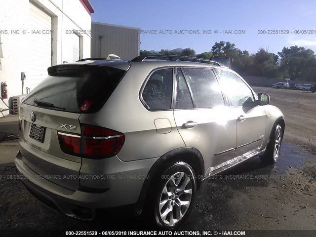 5UXZV4C5XBL739352 - 2011 BMW X5 XDRIVE35I GOLD photo 4