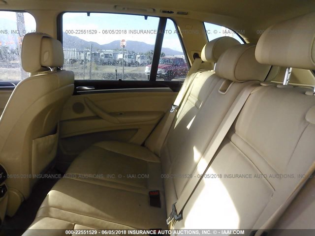 5UXZV4C5XBL739352 - 2011 BMW X5 XDRIVE35I GOLD photo 8