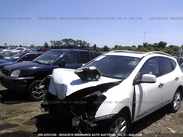 JN8AS5MT9BW186237 - 2011 NISSAN ROGUE S/SV/KROM WHITE photo 2