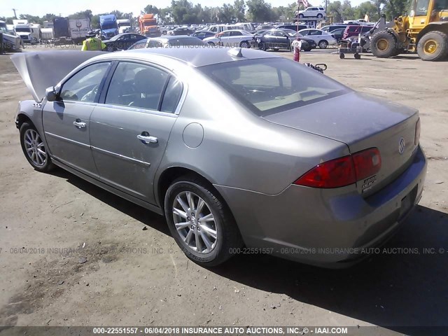 1G4HF5EM6AU109305 - 2010 BUICK LUCERNE CXL GOLD photo 3