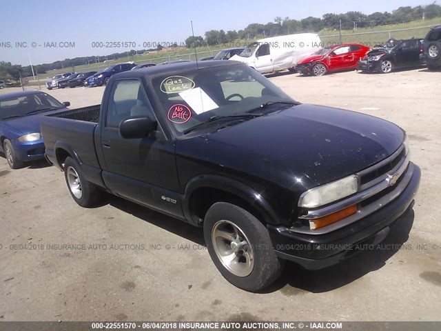 1GCCS14541K173254 - 2001 CHEVROLET S TRUCK S10 BLACK photo 1