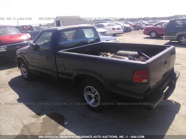 1GCCS14541K173254 - 2001 CHEVROLET S TRUCK S10 BLACK photo 3