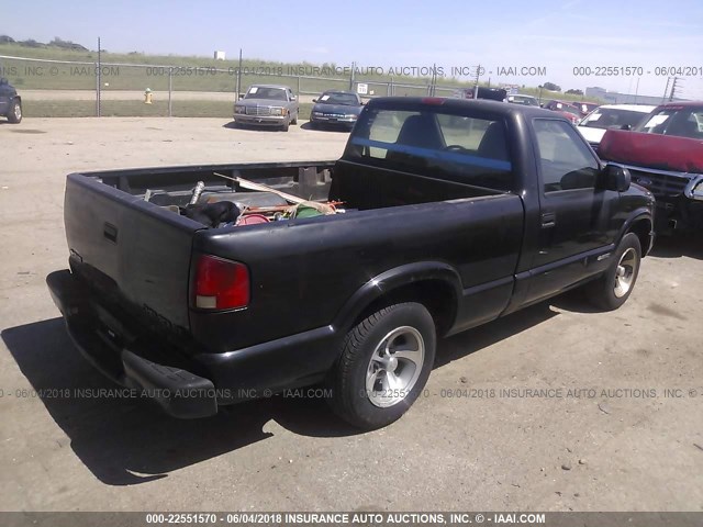 1GCCS14541K173254 - 2001 CHEVROLET S TRUCK S10 BLACK photo 4