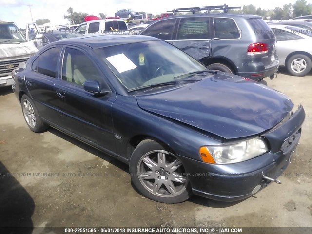 YV1RS592362536239 - 2006 VOLVO S60 2.5T BLUE photo 1