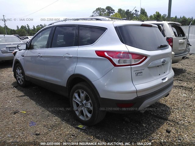 1FMCU0J92EUE55264 - 2014 FORD ESCAPE TITANIUM SILVER photo 3