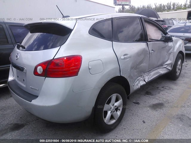 JN8AS5MT4CW280981 - 2012 NISSAN ROGUE S/SV SILVER photo 4