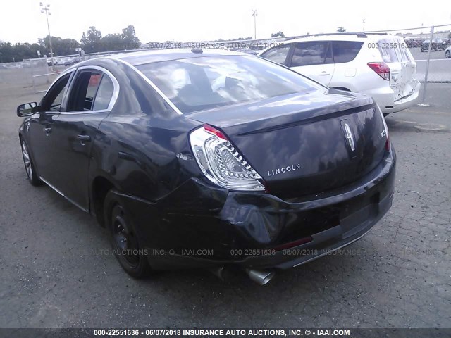 1LNHL9DK3DG601437 - 2013 LINCOLN MKS BLACK photo 3