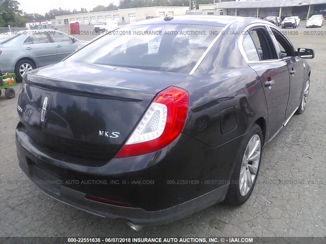 1LNHL9DK3DG601437 - 2013 LINCOLN MKS BLACK photo 4