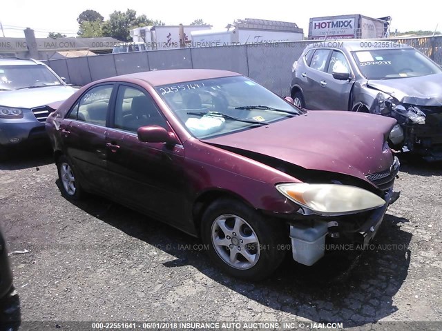 4T1BE32K92U626678 - 2002 TOYOTA CAMRY LE/XLE/SE წითელი ფოტო 1